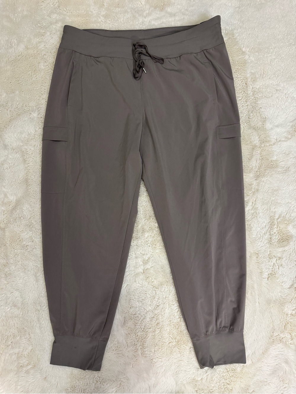 CALIA Women’s Gray Jogger Pants with Drawstring Waist